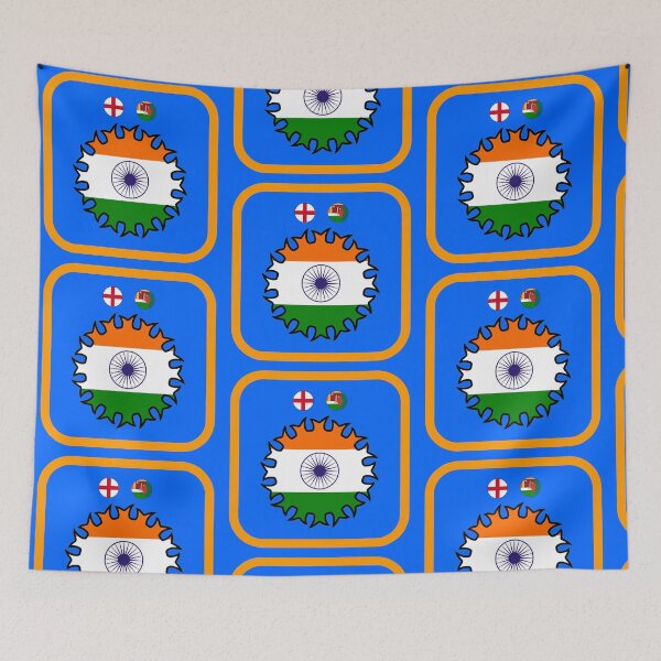 Item preview, India Men's Cricket 2x World Champions - Host Nations Crest (1983, 2011) designed and sold by p-Phictures4.