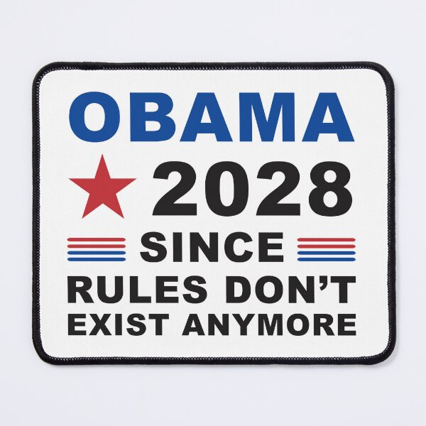 Item preview, Obama 2028 Since Rules Don't Exist Anymore, Funny Political Satire designed and sold by Cchotlan.