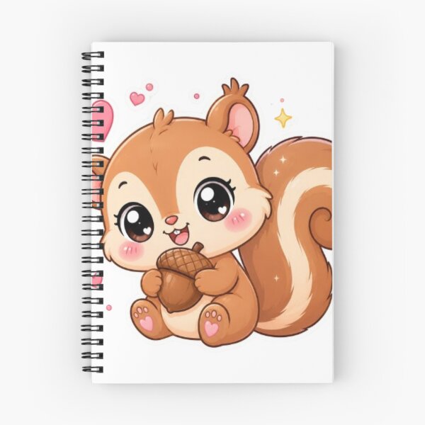 Item preview, Cute Kawaii Squirrel Sticker | Adorable Squirrel with Acorn | Cute Woodland Animal Sticker | Kawaii Animal Gift designed and sold by Vegasstickers.