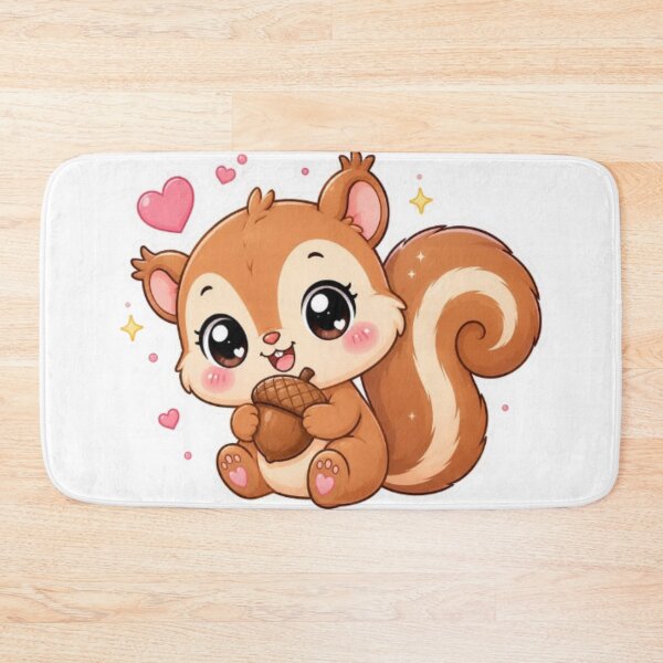 Item preview, Cute Kawaii Squirrel Sticker | Adorable Squirrel with Acorn | Cute Woodland Animal Sticker | Kawaii Animal Gift designed and sold by Vegasstickers.