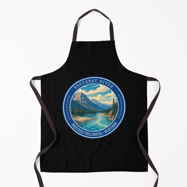 Item preview, Kootenay River, Canada, Usa, Vintage Travel Art Circle Emblem designed and sold by MaateoDesign.