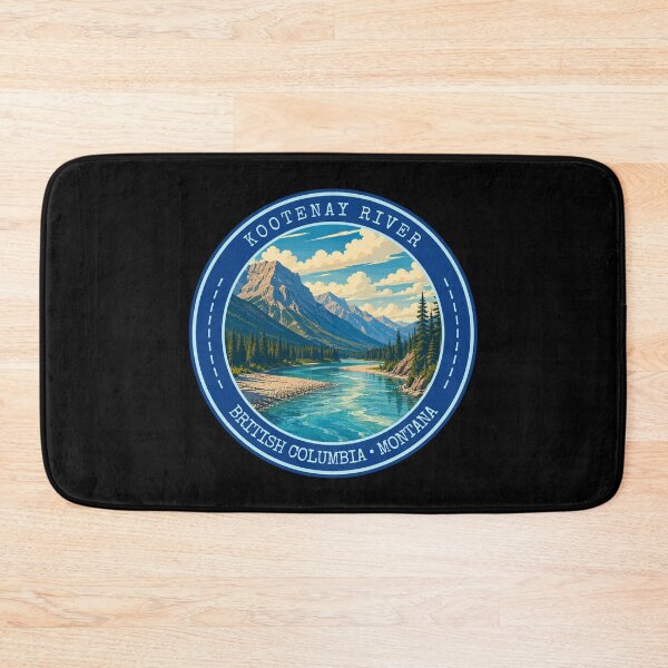 Item preview, Kootenay River, Canada, Usa, Vintage Travel Art Circle Emblem designed and sold by MaateoDesign.
