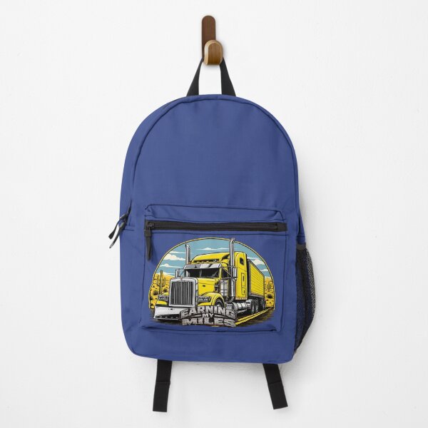 Item preview, Earning My Miles - Yellow Semi Truck Desert Art designed and sold by NomadForge.