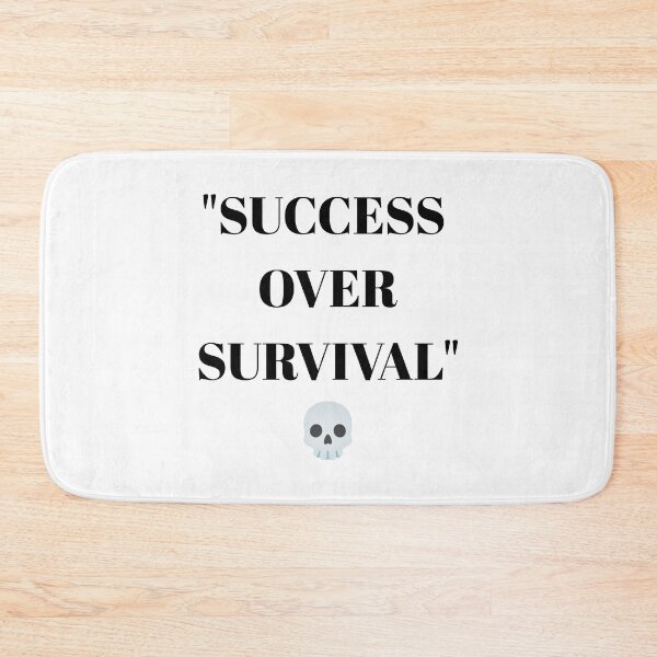 Item preview, SUCCESS OVER SURVIVAL | Motivational Hustle Design designed and sold by UrbanEchoHub.