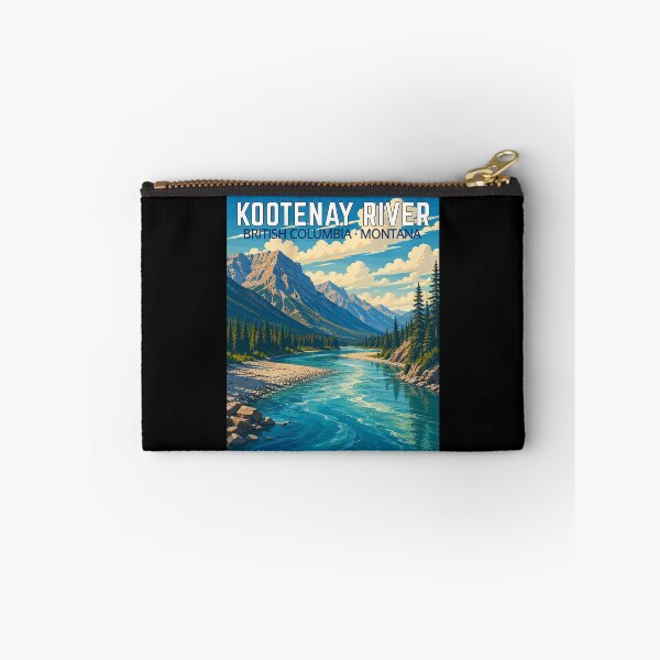 Item preview, Kootenay River (British Columbia, Montana), Vintage Art Travel Landscape designed and sold by MaateoDesign.