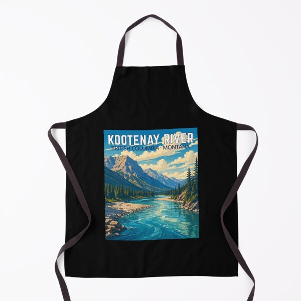 Item preview, Kootenay River (British Columbia, Montana), Vintage Art Travel Landscape designed and sold by MaateoDesign.