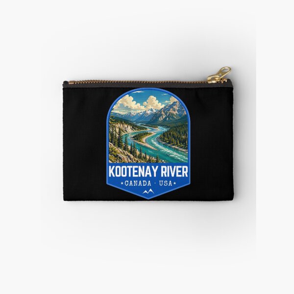 Item preview, Kootenay River, Canada, Usa, Retro Travel Art Emblem designed and sold by MaateoDesign.