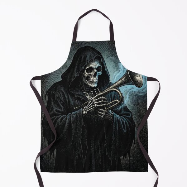 Item preview, The Grim Reaper playing the trumpet designed and sold by MagelliShop.