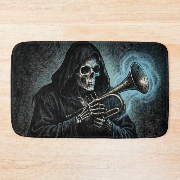 Item preview, The Grim Reaper playing the trumpet designed and sold by MagelliShop.