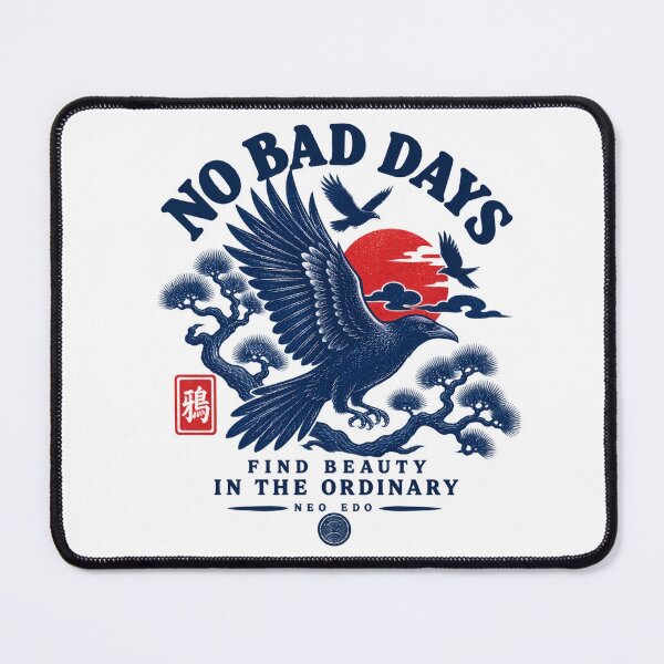 Item preview, No Bad Days – Japanese Crow designed and sold by Neo Edo Studio.