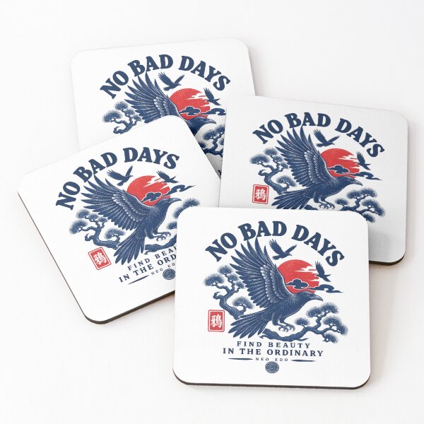 Item preview, No Bad Days – Japanese Crow designed and sold by Neo Edo Studio.