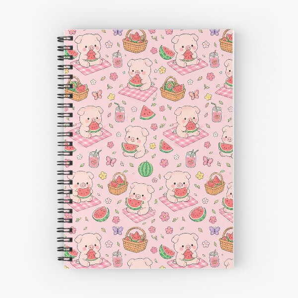 Item preview, Piggy Watermelon Picnic Pattern designed and sold by Soft Berry Studio.