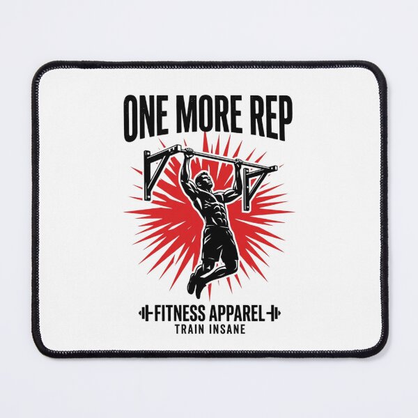 Item preview, One More Rep Pull Up Bar Gym Fitness designed and sold by StickVerse by Owais.