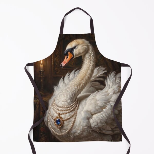 Item preview, Royal Swan Sapphire Pearl Necklace designed and sold by The Real Beast Art.