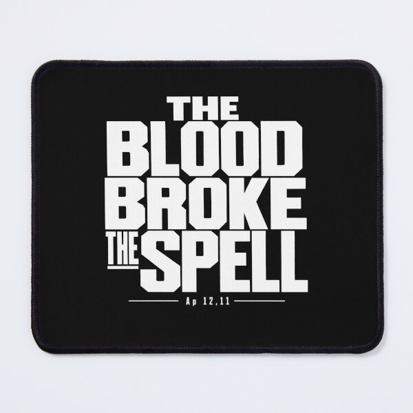 Item preview, The Blood Broke The Spell Revelation 12:11 Christian Streetwear designed and sold by Skotecky.