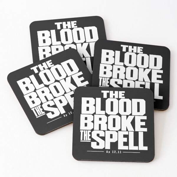 Item preview, The Blood Broke The Spell Revelation 12:11 Christian Streetwear designed and sold by Skotecky.