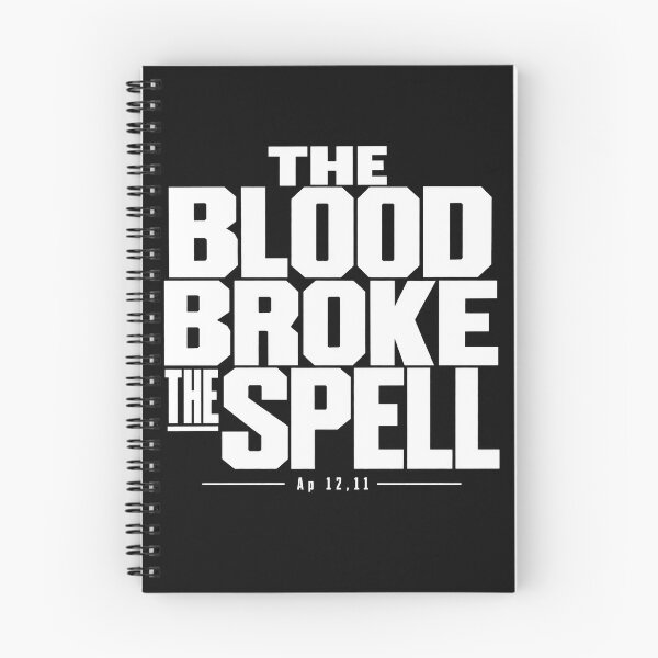 Item preview, The Blood Broke The Spell Revelation 12:11 Christian Streetwear designed and sold by Skotecky.
