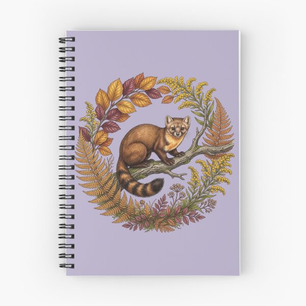 Item preview, Autumn Pine Marten Surrounded By Rich Colored Leaf Foliage  designed and sold by BirdsnStuff.