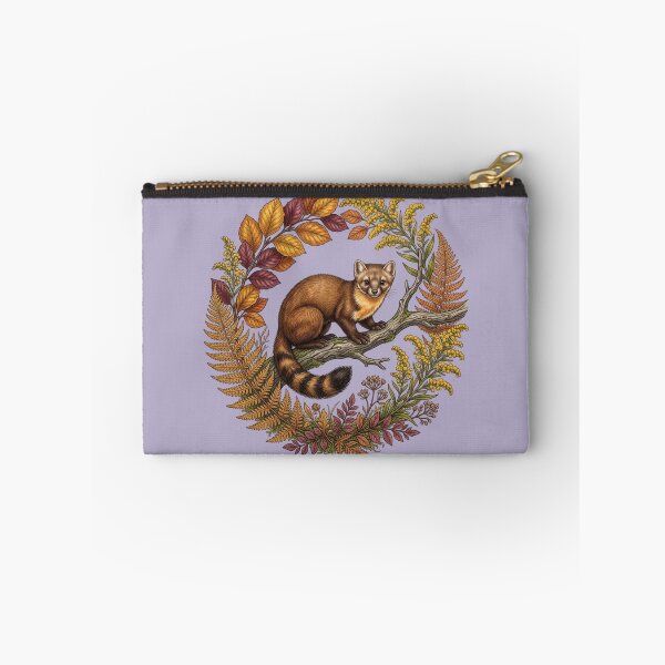 Item preview, Autumn Pine Marten Surrounded By Rich Colored Leaf Foliage  designed and sold by BirdsnStuff.