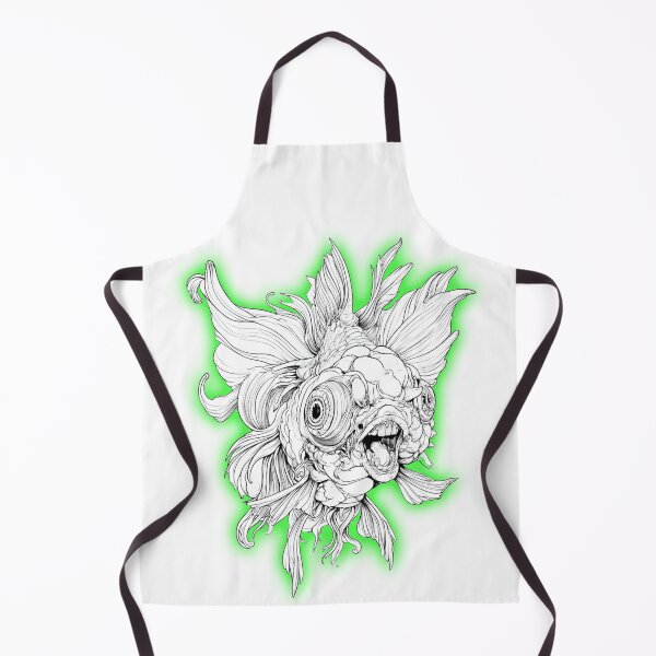 Item preview, Neon Surreal Goldfish Line Art designed and sold by SiralyInk.