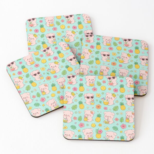 Item preview, Piggy Pineapple Summer Pattern designed and sold by Soft Berry Studio.