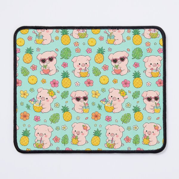 Item preview, Piggy Pineapple Summer Pattern designed and sold by Soft Berry Studio.