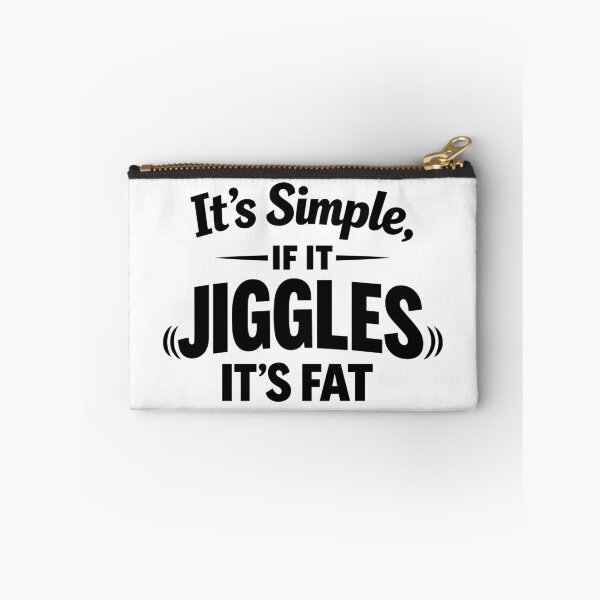 Item preview, If It Jiggles It’s Fat Quote designed and sold by NovaCutCrafts.