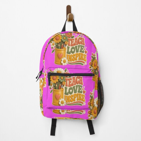 Item preview, Teach Love Inspire Retro Groovy Floral Teacher Back To School designed and sold by mo-carnival.