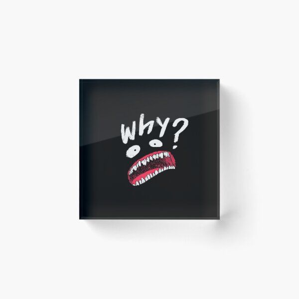 Item preview, WHY? Funny Confused Face – Weird Cartoon Reaction Design designed and sold by casualnature.