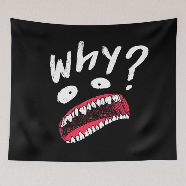 Item preview, WHY? Funny Confused Face – Weird Cartoon Reaction Design designed and sold by casualnature.
