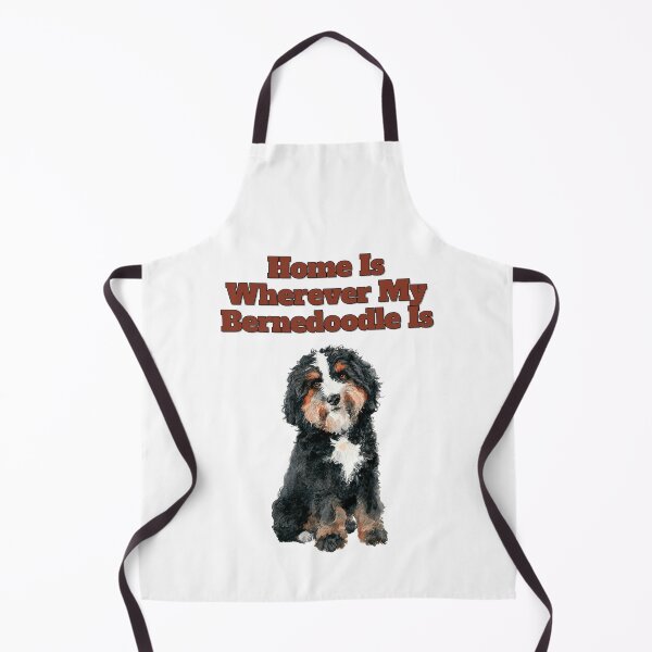 Item preview, Home Is My Bernedoodle Watercolor Dog Design designed and sold by NatureUnleashed.