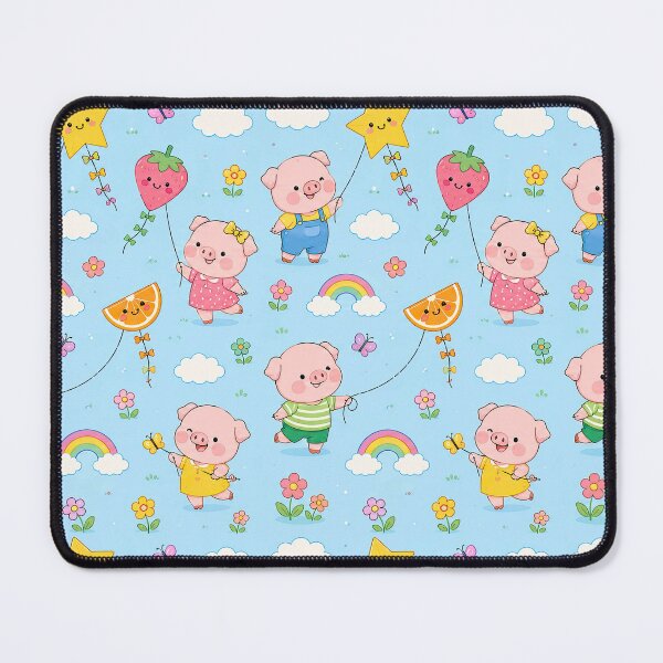 Item preview, Piggy Kite Flying Pattern designed and sold by Soft Berry Studio.