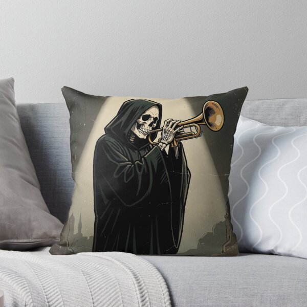 Item preview, The Grim Reaper playing the trumpet designed and sold by MagelliShop.