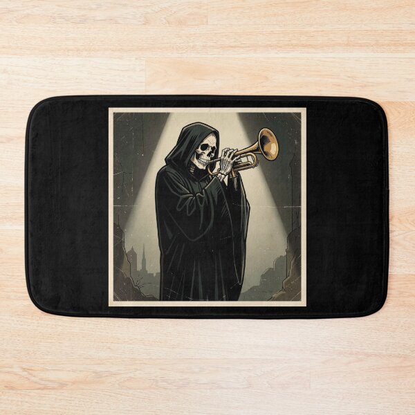 Item preview, The Grim Reaper playing the trumpet designed and sold by MagelliShop.