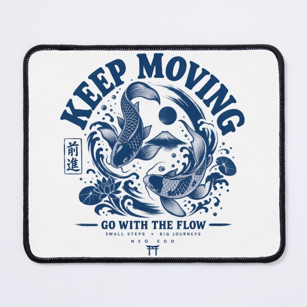 Item preview, Keep Moving – Japanese Koi Fish designed and sold by Neo Edo Studio.