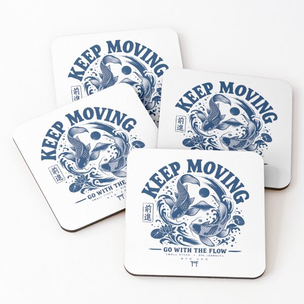 Item preview, Keep Moving – Japanese Koi Fish designed and sold by Neo Edo Studio.