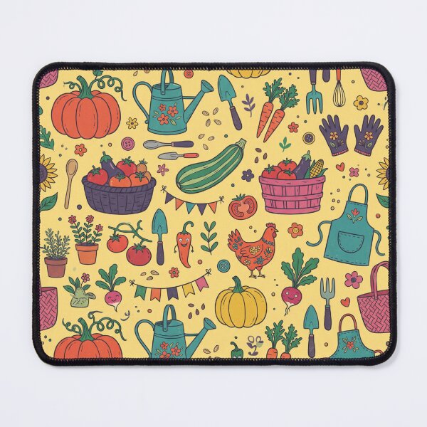 Item preview, Retro Vegetable Garden Pattern designed and sold by Pick&Grin.