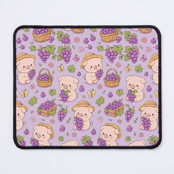 Item preview, Piggy Grape Harvest Pattern designed and sold by Soft Berry Studio.