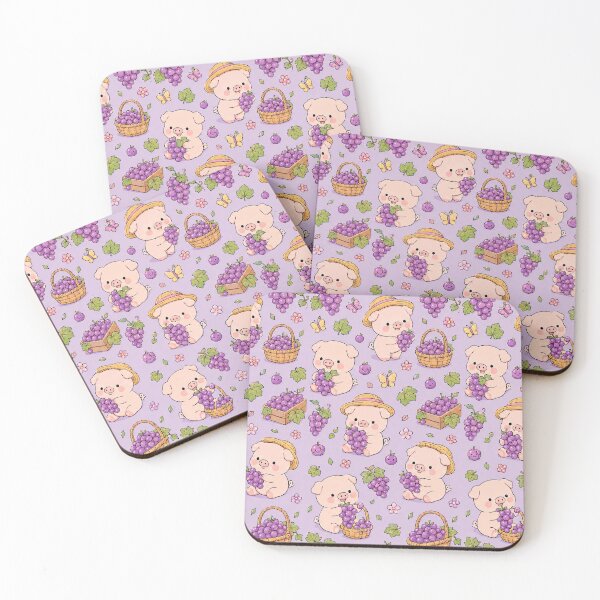 Item preview, Piggy Grape Harvest Pattern designed and sold by Soft Berry Studio.