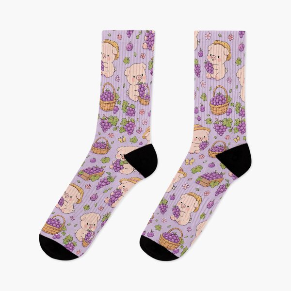 Item preview, Piggy Grape Harvest Pattern designed and sold by Soft Berry Studio.