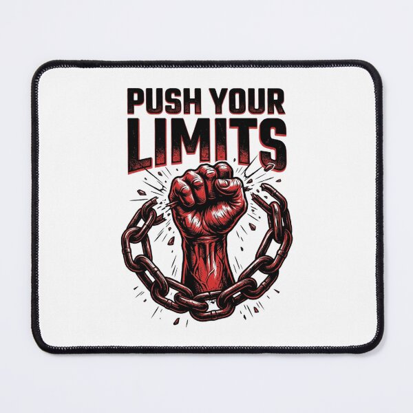 Item preview, Push Your Limits Fist Chains Gym Fitness designed and sold by StickVerse by Owais.