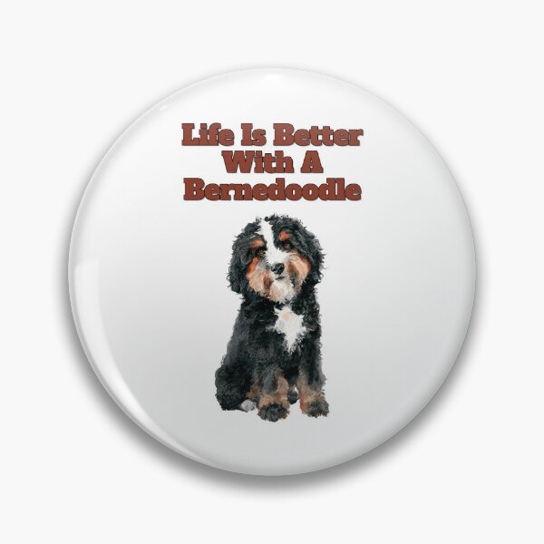 Item preview, Life Is Better With A Bernedoodle Watercolor Art designed and sold by NatureUnleashed.