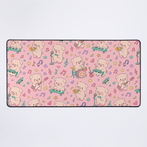 Item preview, Piggy Music Party Pattern designed and sold by Soft Berry Studio.