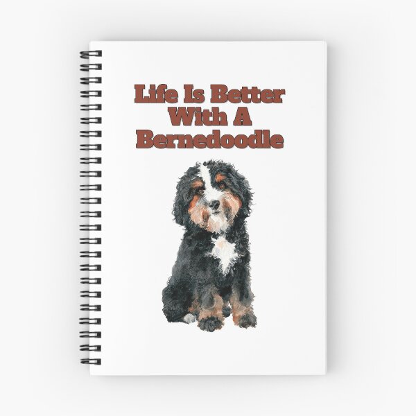 Item preview, Life Is Better With A Bernedoodle Watercolor Art designed and sold by NatureUnleashed.