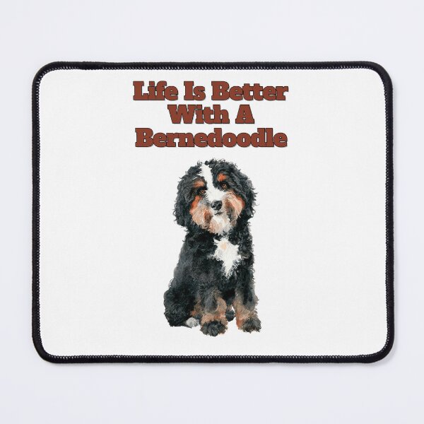 Item preview, Life Is Better With A Bernedoodle Watercolor Art designed and sold by NatureUnleashed.