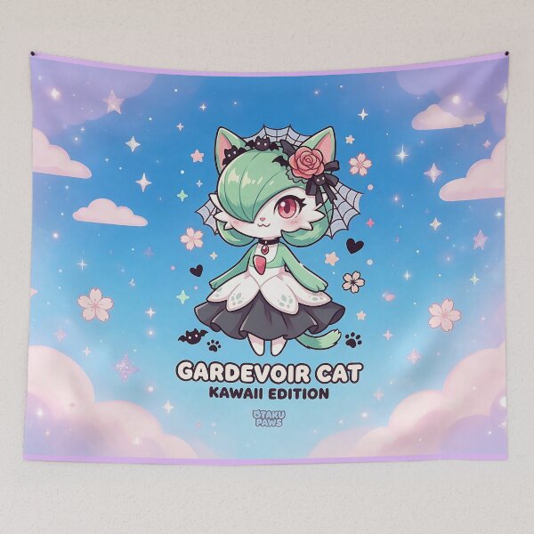 Aperçu de l'œuvre Nya-Voir Cat Kawaii Edition : Halloween gothique pastel créée et vendue par CuteKats.
