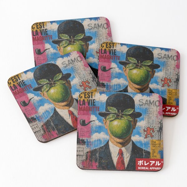 Item preview, René Magritte The Son of Man – Surrealist Neo Pop Art designed and sold by Boreal Apparel.