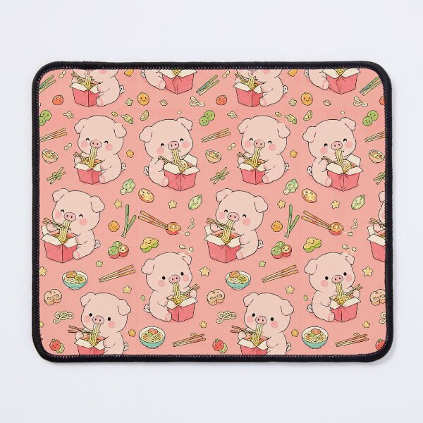Item preview, Piggy Noodle Takeout Pattern designed and sold by Soft Berry Studio.