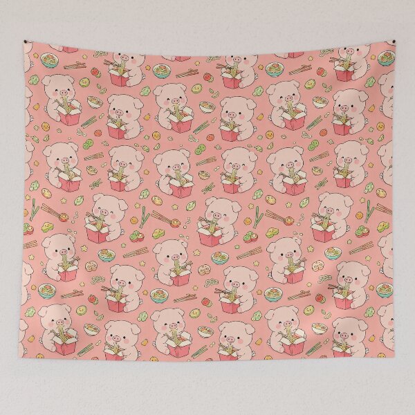 Item preview, Piggy Noodle Takeout Pattern designed and sold by Soft Berry Studio.
