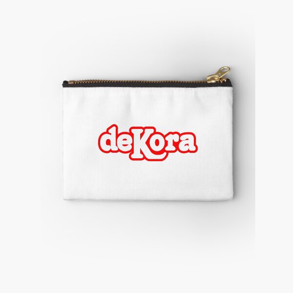 Artikelvorschau, DeKora Bold Retro Typography Rot-Weißes Logo entworfen und verkauft von jhofmank.